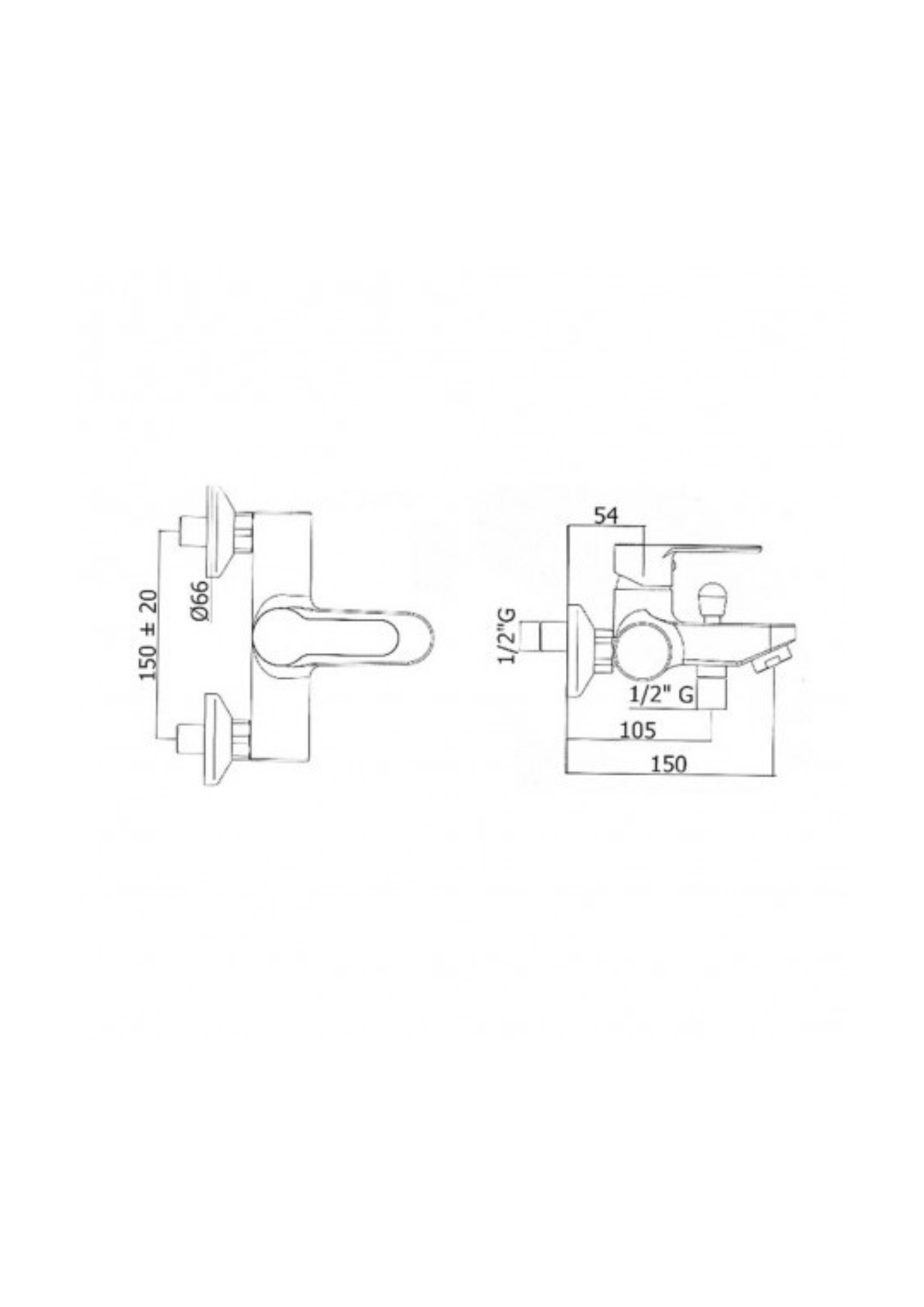 Miscelatore monocomando vasca Paffoni Blu