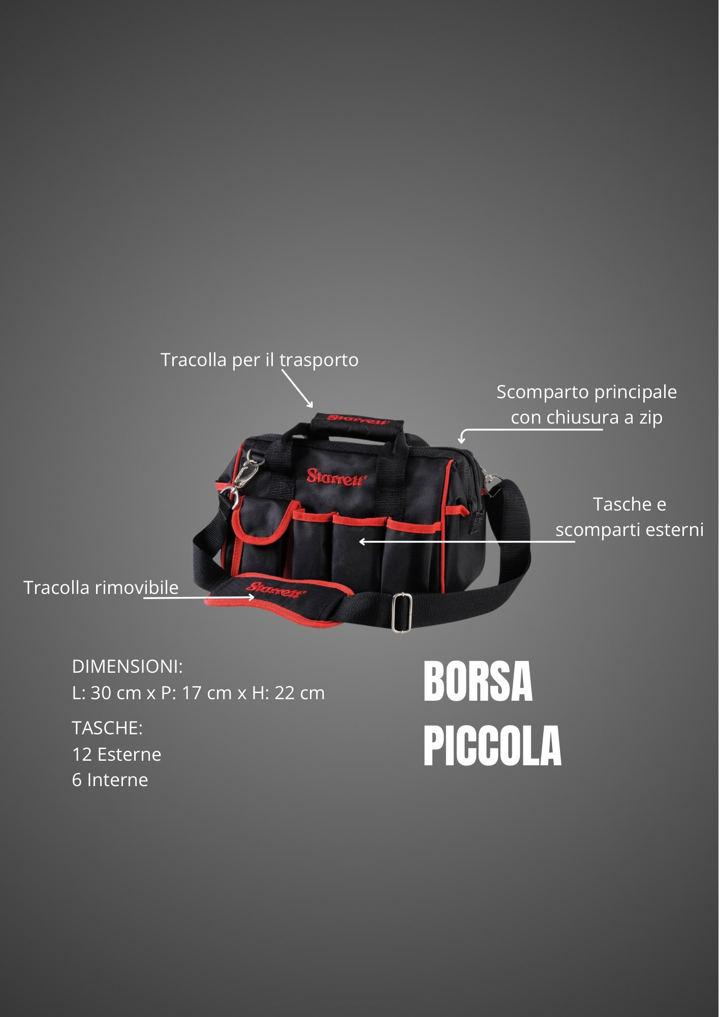 Borsa porta utensili piccola Starret