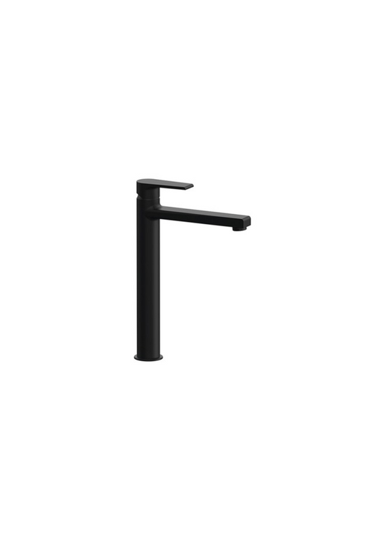 Miscelatore monocomando lavabo alto Mariani Artic nero opaco