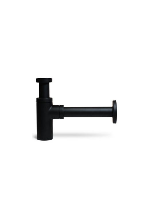 Sifone d’arredo tondo nero opaco modello Visual Eco 1 1/4”